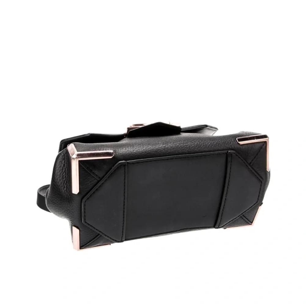 Alexander Wang Leather Crossbody Bag with Rose-gold Hardware. Adjustable Strap